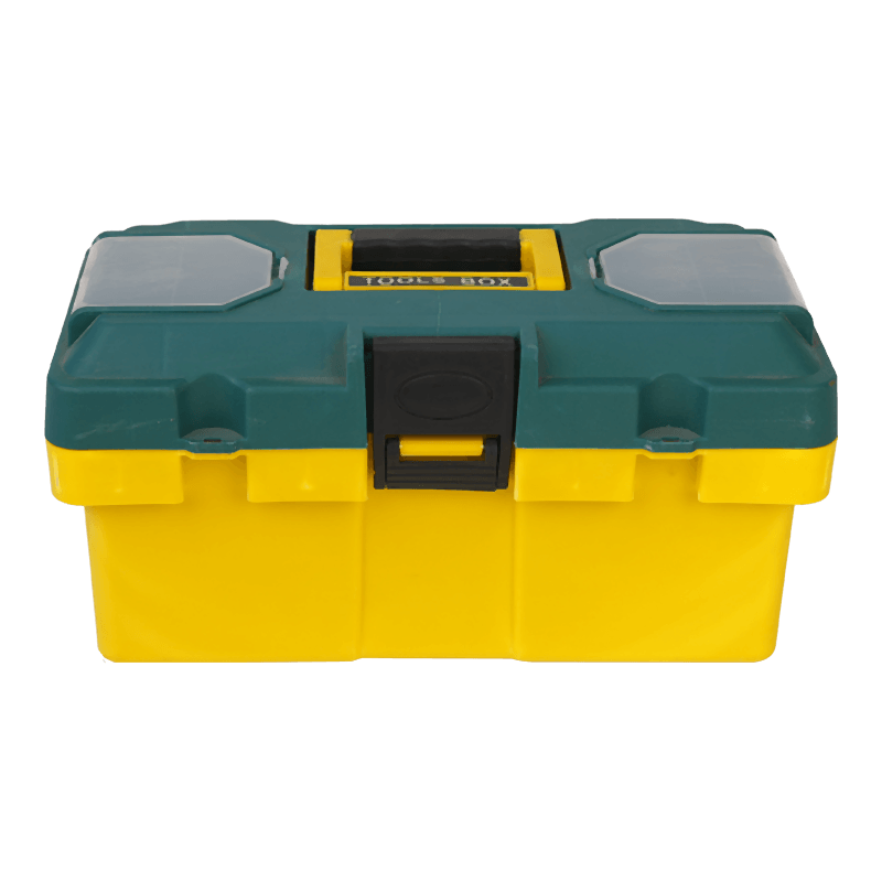 Caja de herramientas de plástico reforzado.