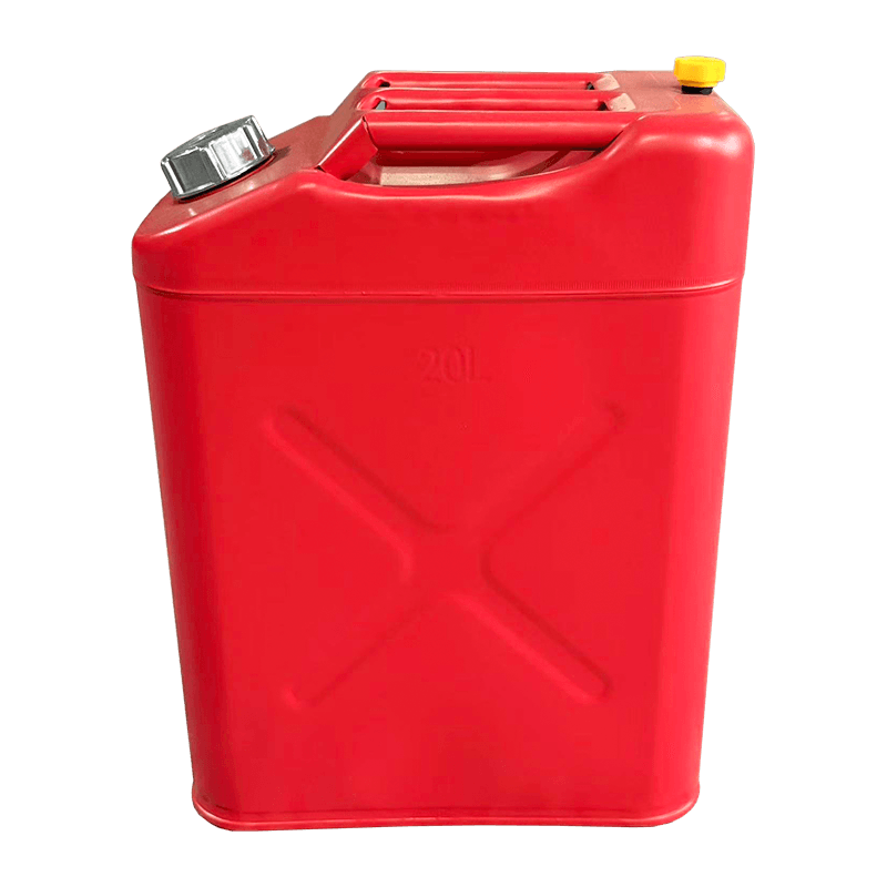 Bidón de aceite rojo mate de 10L/20L con tapa de aluminio